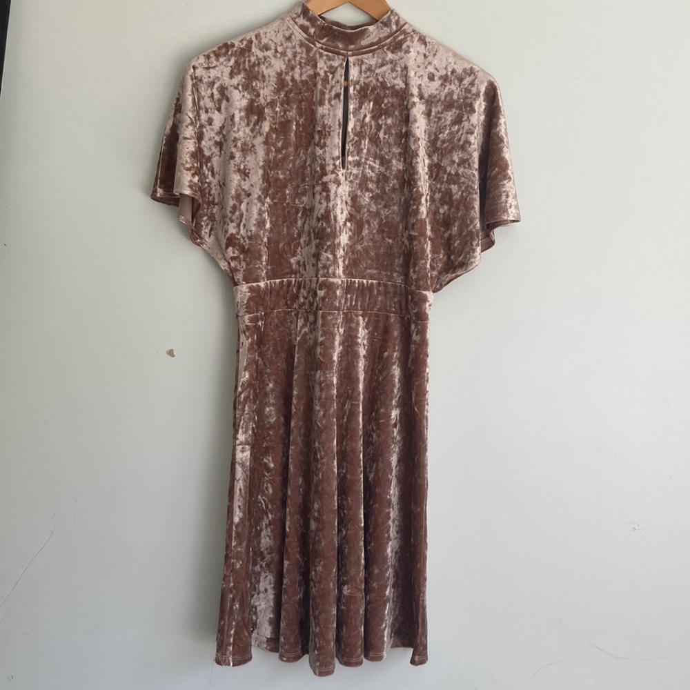 Grey & Gray| Crushed Velvet  Dress